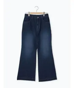 Samansa Mos2 blue　ECO DENIM フレアパンツ　フリーのサムネイル