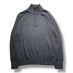 F1524【即購入OK】TOMMY HILFIGER　コットンニット　L　グレー
