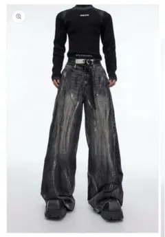 【ArtsKoreanMan】Design Baggy Jeans