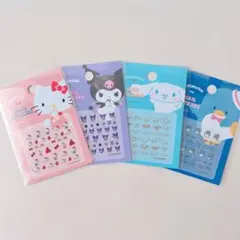 サンリオ ネイルシール 4枚セット キティ クロミ シナモロール タキシードサム