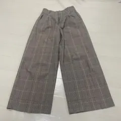 ローリーズファーム　グレンチェック柄 ワイドパンツ Mサイズ 裏地あり