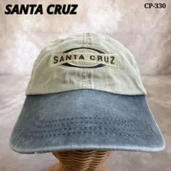 90’s SANTA CRUZ サンタクルーズ ロゴ刺繍 キャップ カーキ