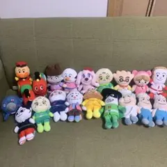 ぷりちぃビーンズ　ぬいぐるみ　アンパンマン　19体　セット　まとめ売り