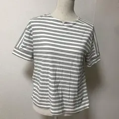 クロコダイル　ボーダー 半袖　Tシャツ