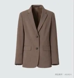 ユニクロ　UNIQLO テーラードジャケット(チェック) セットアップ可能