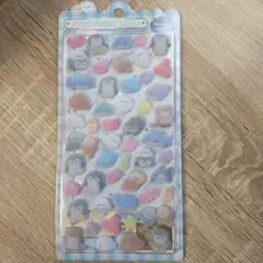 おまけつき　ふわふわドロップシール　水族館　ペンギン　ボンボンドロップシール