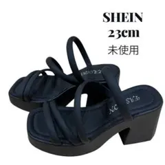 SHEIN サンダル ブラック 23cm 未使用のサムネイル
