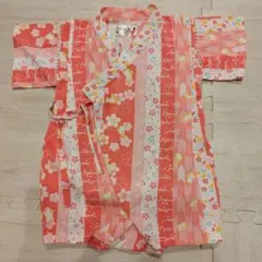 くろわっさんずべべ　ベビーロンパース型甚平 サイズ80