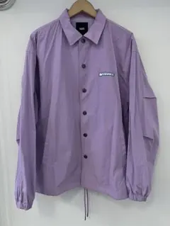 VANS バンズ ナイロン コーチジャケット パープル L