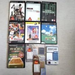 PS2 ソフト7本 メモリーカード3枚セット