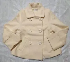 Double Crime クリーム色 ピーコート