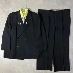 [F.001]【vintage】 セットアップ ダブル　ピンズ　ネクタイ