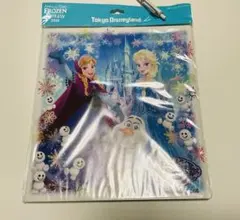 2016年　フローズンファンタジー　アナ雪　メッセージシール付き色紙