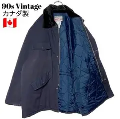 90sヴィンテージUSA古着 フィールドジャケット 紺 XXL 肉厚ワークコート