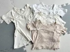 新生児肌着　50〜60サイズ 長肌着1着　短肌着3着　まとめ売り　ベビー肌着