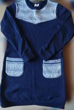 COMME CA FILLE チュニック ネイビー 150‐160cm 日本製