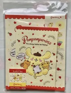 【新品・未使用】サンリオ　ポムポムプリン　レターセット　可愛い　日本製　日本限定