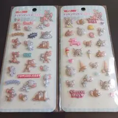 未使用　トムとジェリー ぷくぷくシール 2種セット
