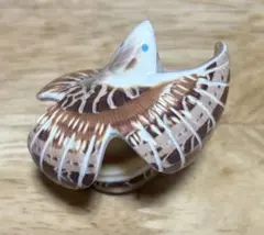 【25年前の逸品】ズニ族 シェルカービング イーグル フェティッシュ 25年前の逸品】ズニ族 シェルカービング イーグル フェティッシュ