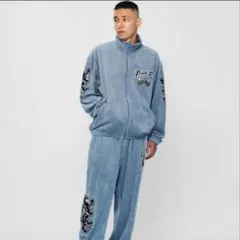 XLARGE AVIREX コラボ　ベロアジャージ　ボトムス