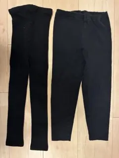 ブラック黒　レギンス 110 2枚セット