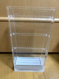 無印良品　アクリルネックレス・ピアススタンド