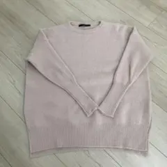 Lisse ピンク アンゴラニットセーター 長袖