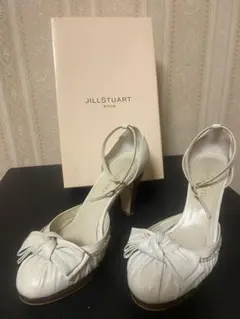 JILLSTUART ホワイトハイヒール リボン付き 箱付き サイズ23.5cm