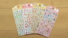 ガラス風 アニマルシール 4枚セット