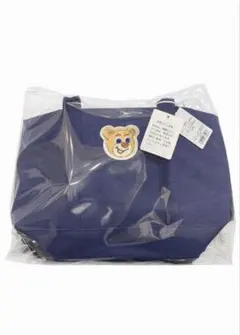 【即日発送】FEILER オールドテディワッペントートバッグ　ネイビー