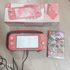 最終価格 ニンテンドースイッチ ライト ピンク 2022年製 カセット付き