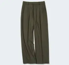 ◎ UNIQLO タックワイドパンツ オリーブ