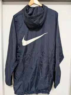 90s NIKE 銀タグ ビッグスウッシュ ナイロンジャケット グレー - メルカリ
