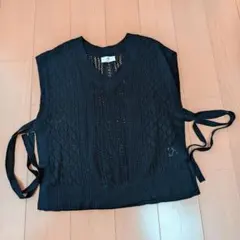 r.p.s 黒 Vネック ニットベストのサムネイル