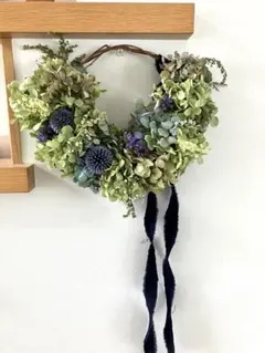 アナベル＊秋色紫陽花＊ルリタマアザミの フライングボール - メルカリ