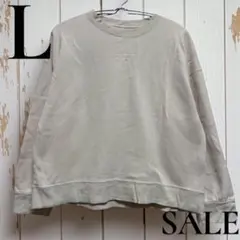 「即日発送」L CLOSSHIクリーム色 長袖トップスカットソーのサムネイル