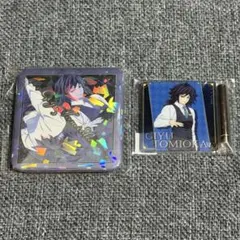 鬼滅の刃 モクテルバー ロト 冨岡義勇 ミニアクリルパネル 缶バッジ