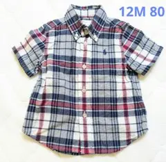 Ralph Lauren 半袖シャツ 12M チェック柄
