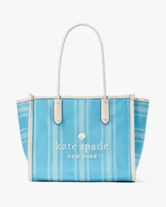 エラ ビーチ チェア ストライプ メッシュ XL トート　ケイトスペード