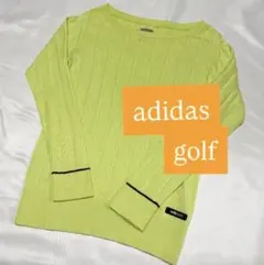 adidas golf adipure M ライムグリーン セーター