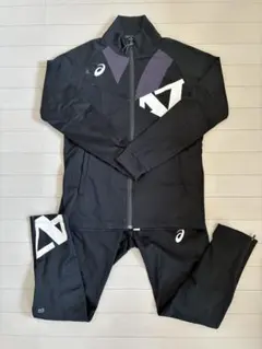 asics ブラック ジャージ上下セット M