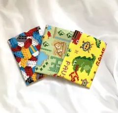 3点セット　子供用ポケットティッシュケース　ゲーム　 レトロ　ブロック　入園入学