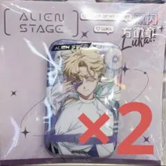 ルカ エイリアンステージ エイステ ALIEN STAGE スクエア 缶バッジ