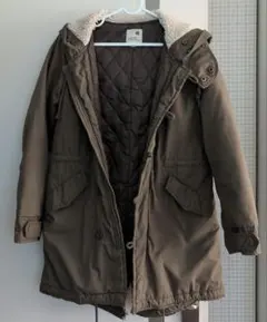 earth music&ecology フード付き中綿ジャンパー 　Sサイズ