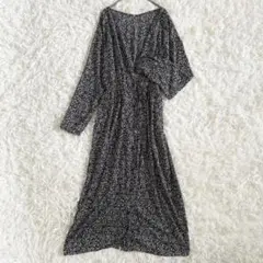 ローリーズファーム【サイズ M】マキシ丈シャツワンピース　ロング　花柄　総柄