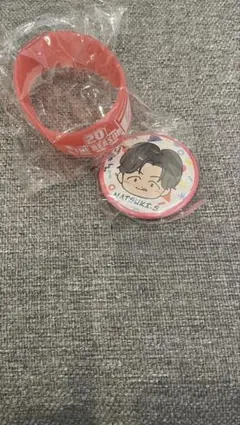 EXILE THE REASON 澤本夏輝　缶バッジ　クリアシリコンブレス