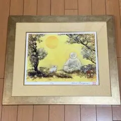 丸山寿美 限定 お地蔵様 日本画 仏教美術 美術複製 ジグレー版画 L