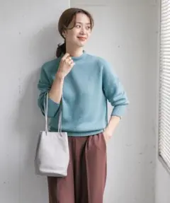 URBAN RESEARCH DOORS 蓄熱 ボトルネックKNITプルオーバー