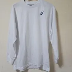 asics 長袖シャツ Mサイズ ホワイト ロンT
