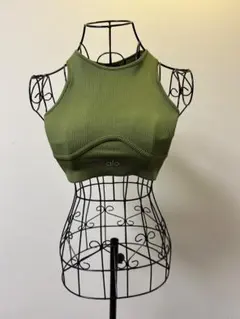 【美品】alo yoga　リブ編みスポーツブラ